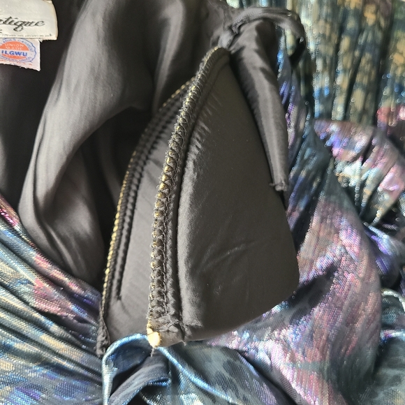 Tally Boutique New York Union Made 80s Vintage Metallic Iridescent Fairy Dress - Picture 8 of 10